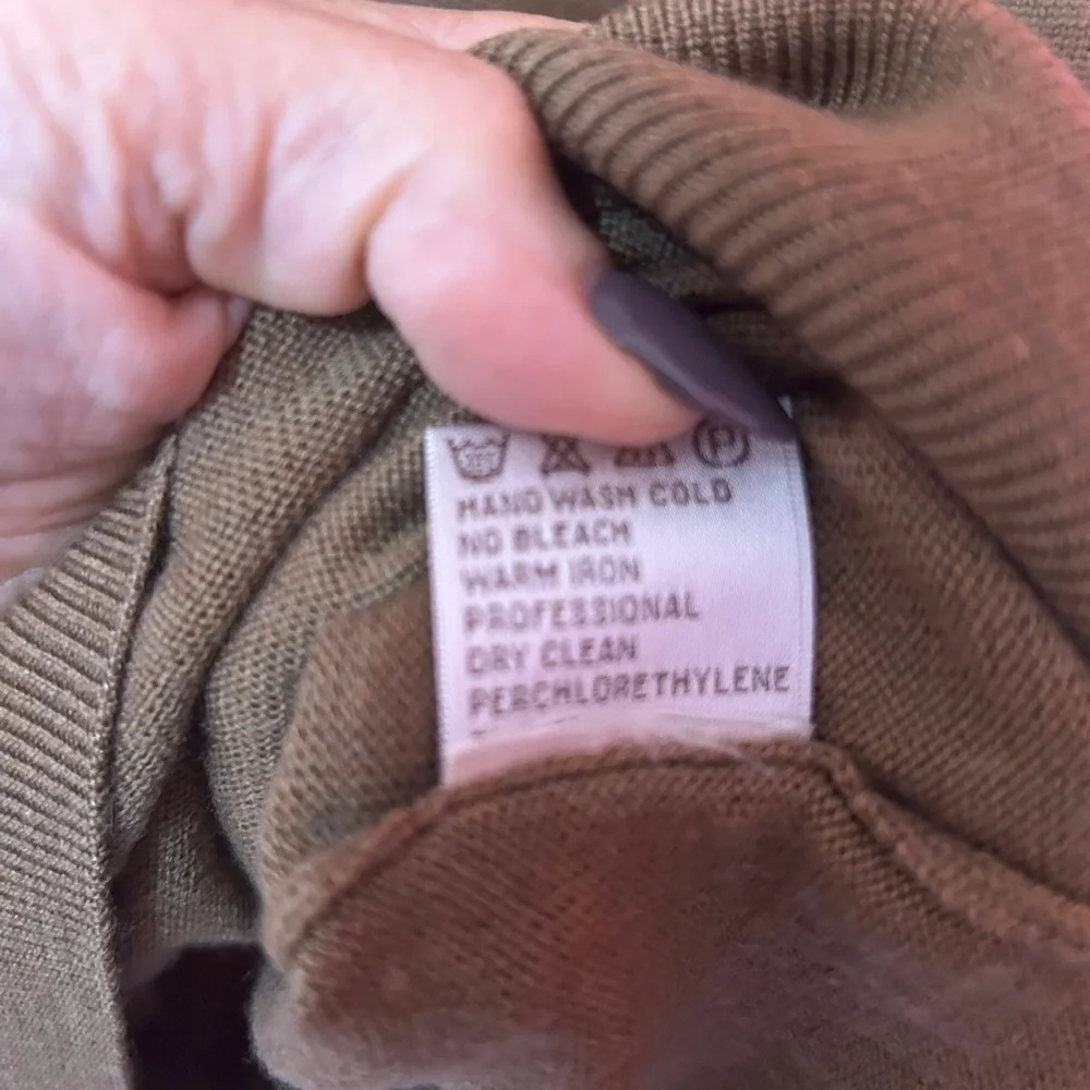 Peter Millar XL 100% Extra Fine Italian Merino Wool Sweater Vest Brown